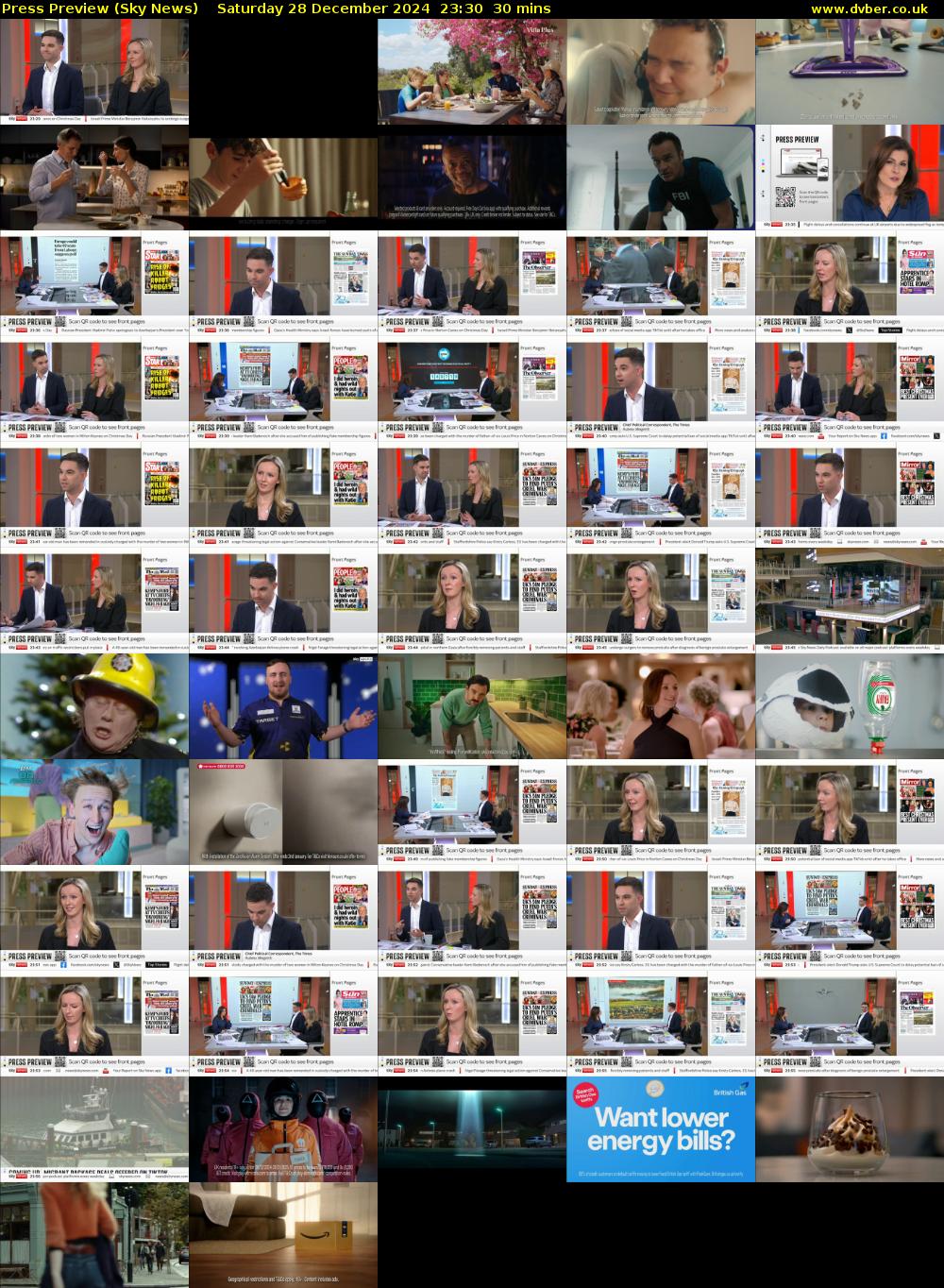 Press Preview (Sky News) Saturday 28 December 2024 23:30 - 00:00