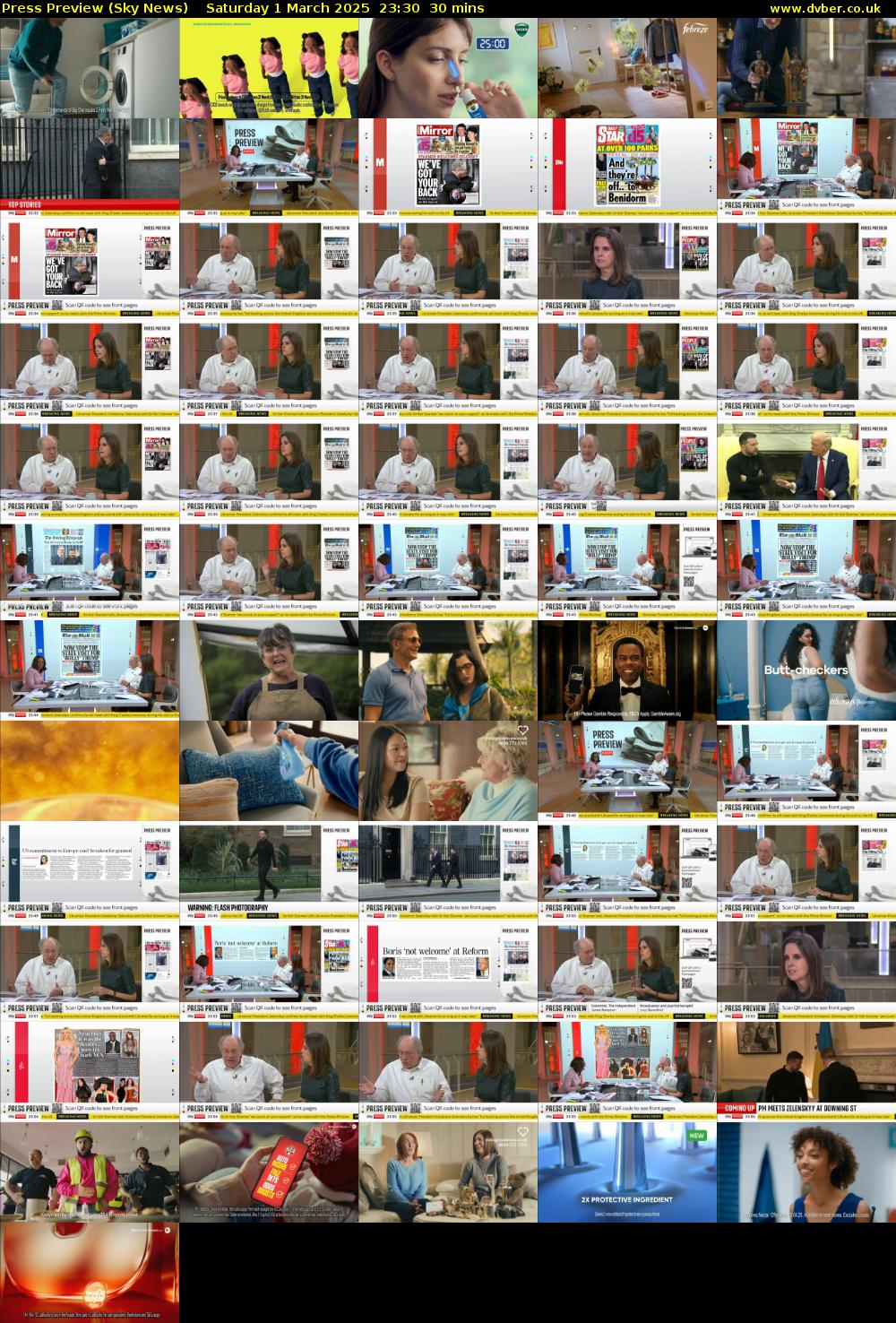 Press Preview (Sky News) Saturday 1 March 2025 23:30 - 00:00
