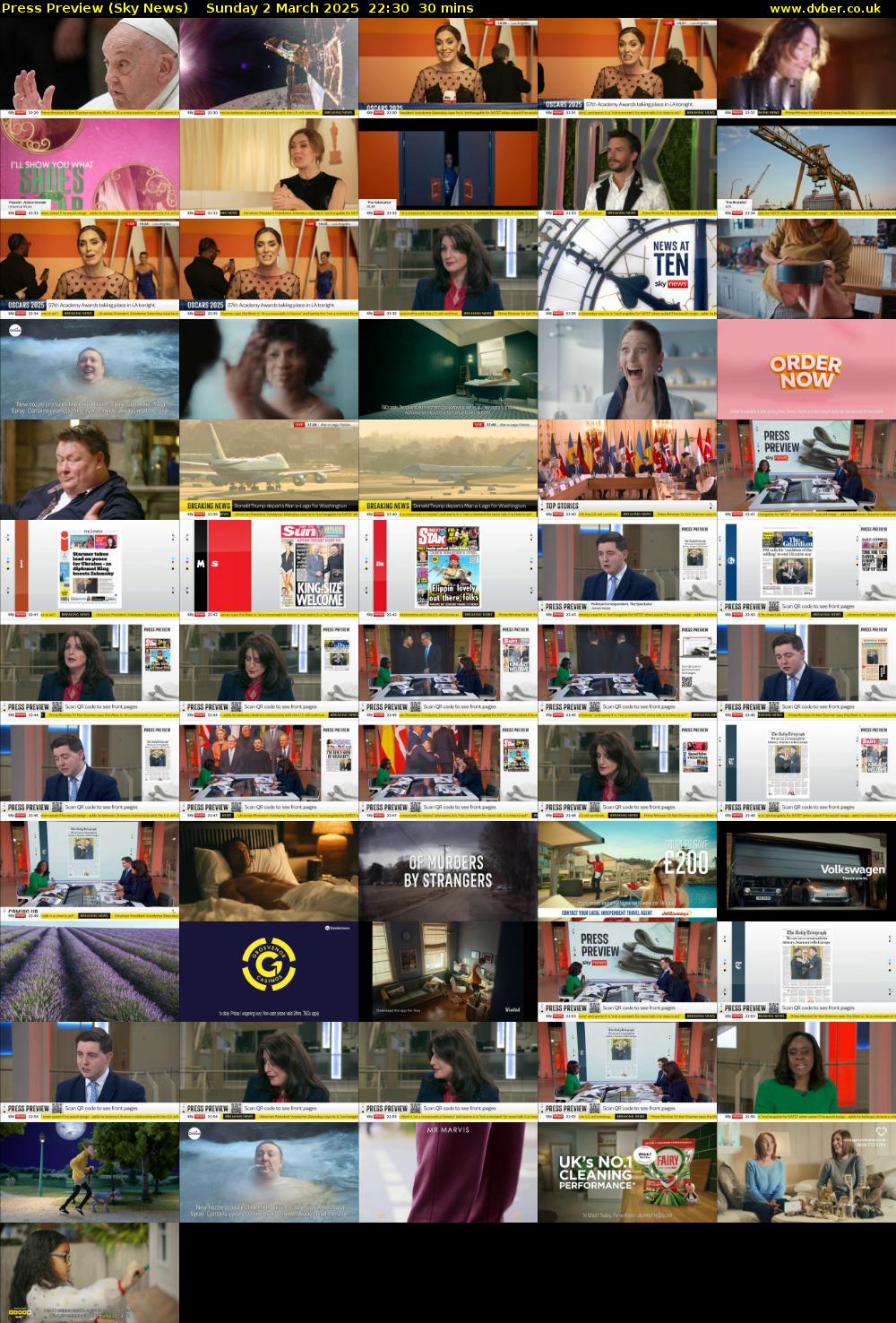 Press Preview (Sky News) Sunday 2 March 2025 22:30 - 23:00