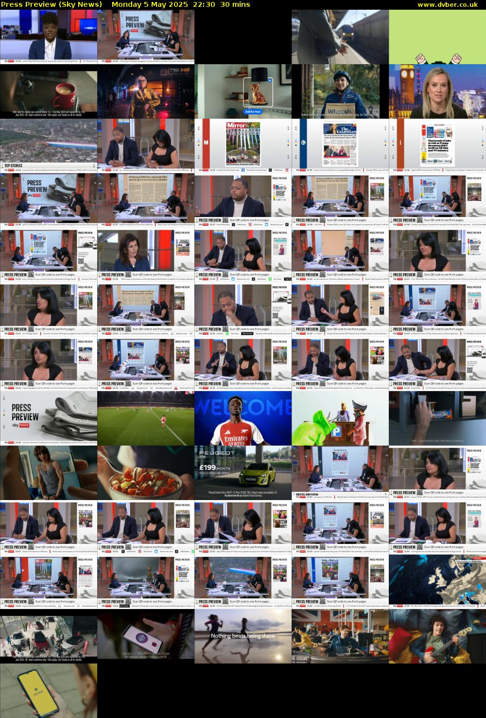 Press Preview (Sky News) Monday 5 May 2025 22:30 - 23:00