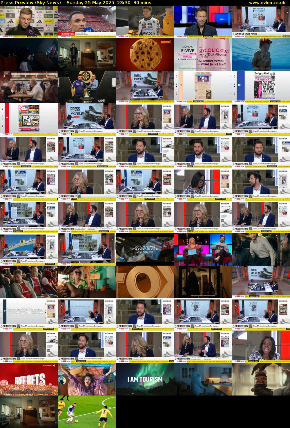 Press Preview (Sky News) Sunday 25 May 2025 23:30 - 00:00