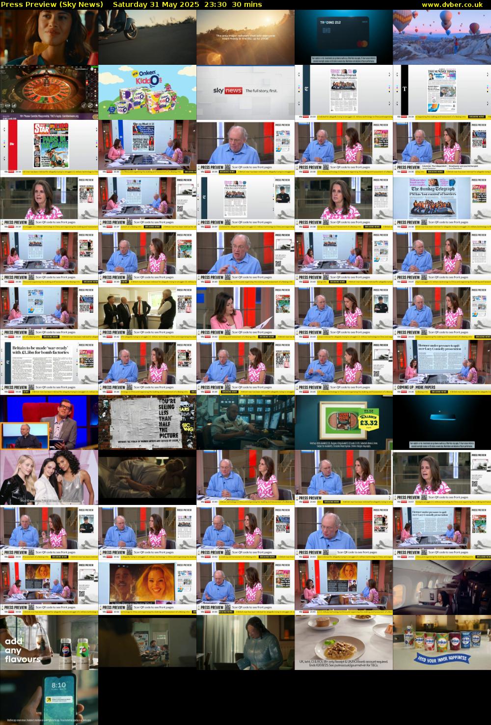 Press Preview (Sky News) Saturday 31 May 2025 23:30 - 00:00