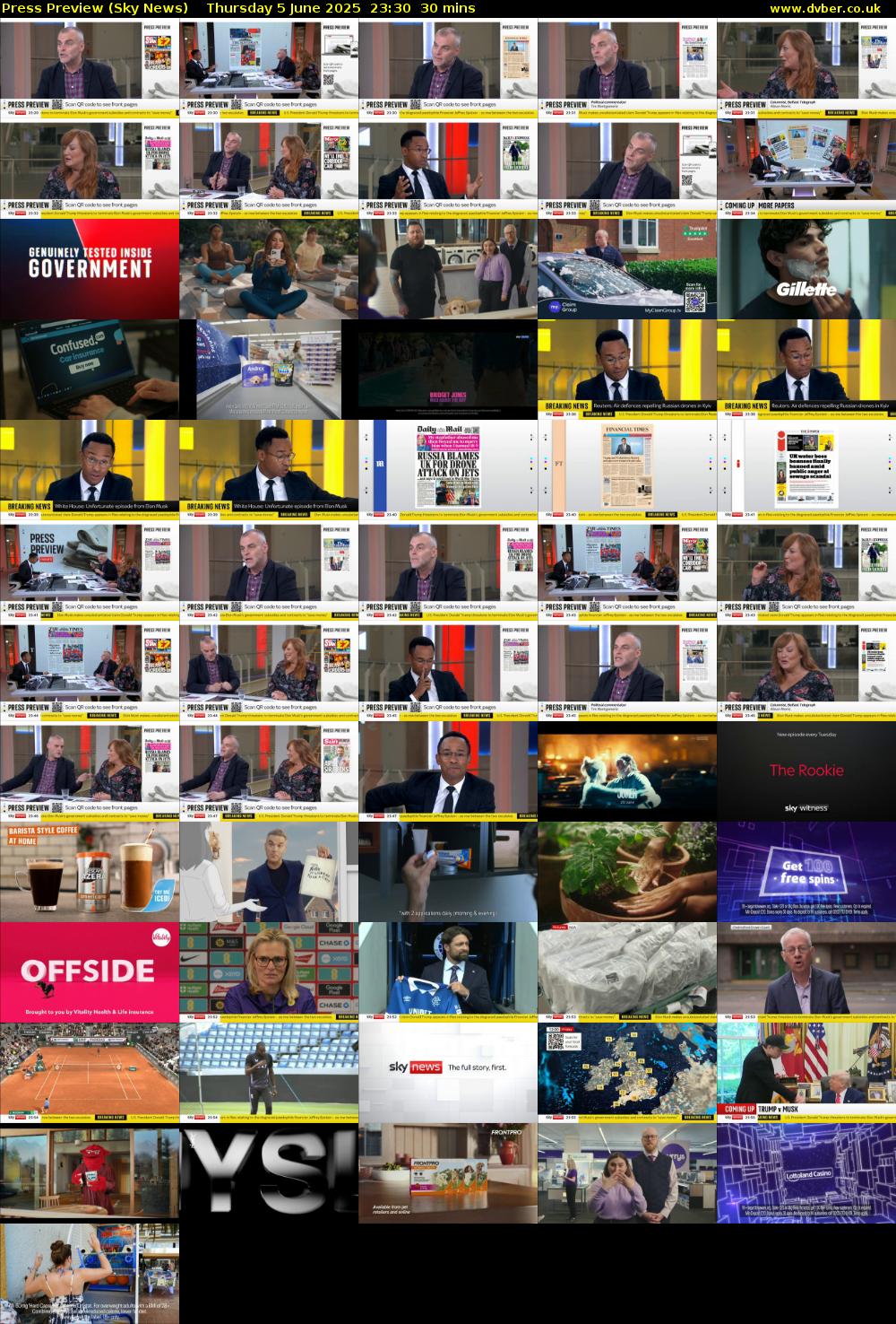 Press Preview (Sky News) Thursday 5 June 2025 23:30 - 00:00