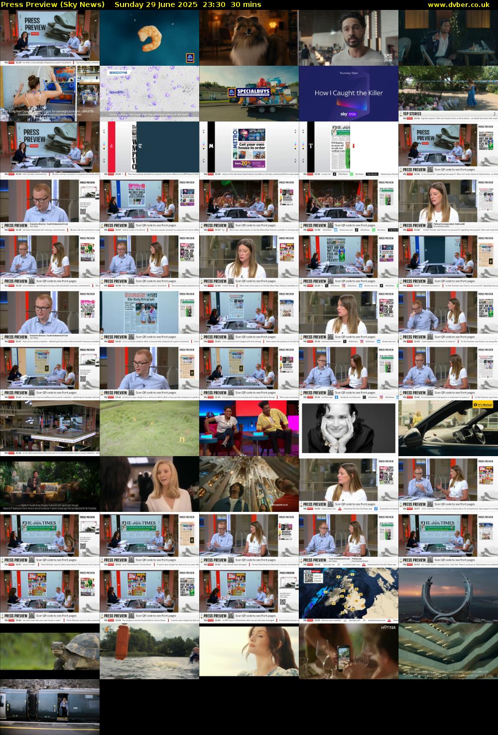 Press Preview (Sky News) Sunday 29 June 2025 23:30 - 00:00
