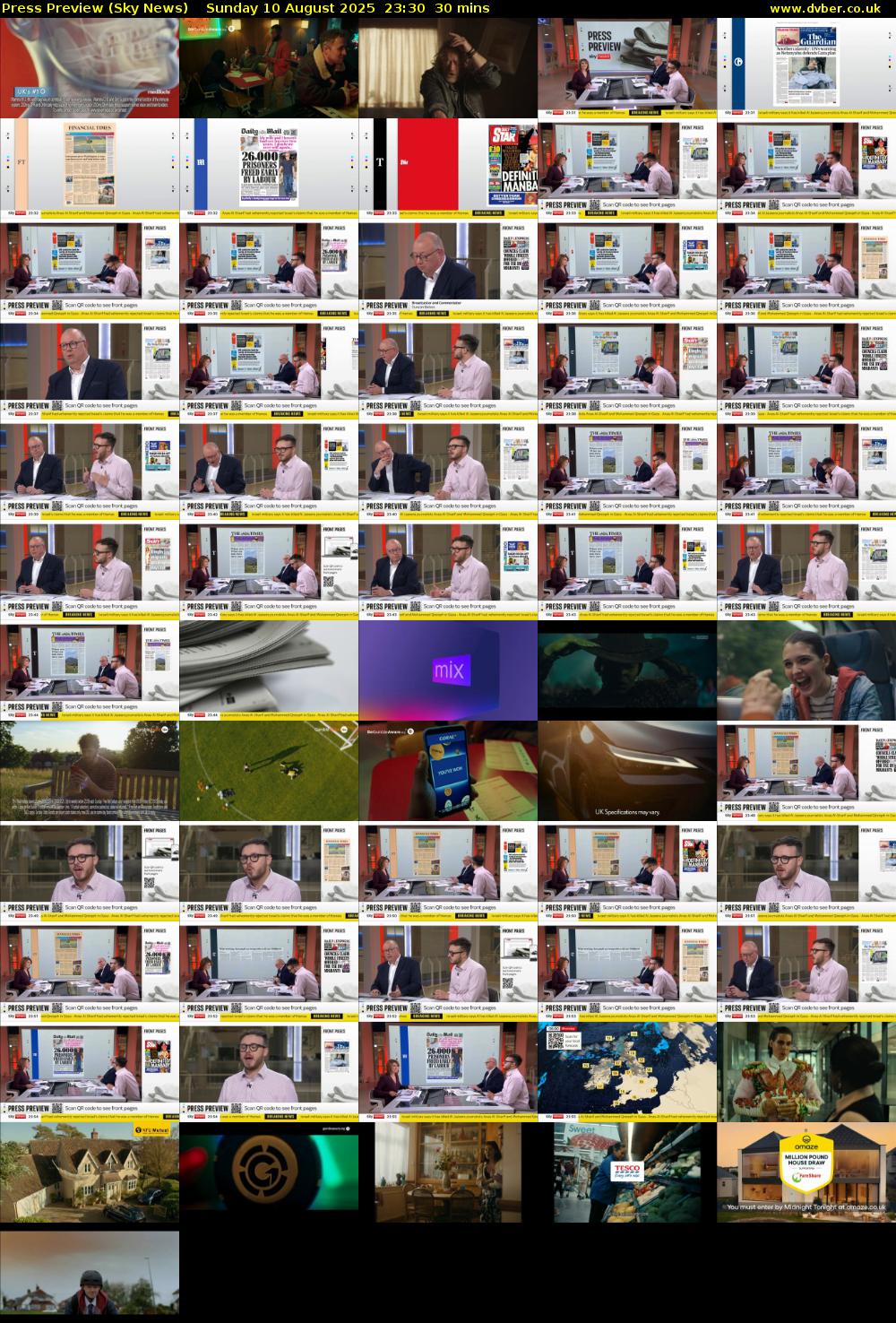 Press Preview (Sky News) Sunday 10 August 2025 23:30 - 00:00