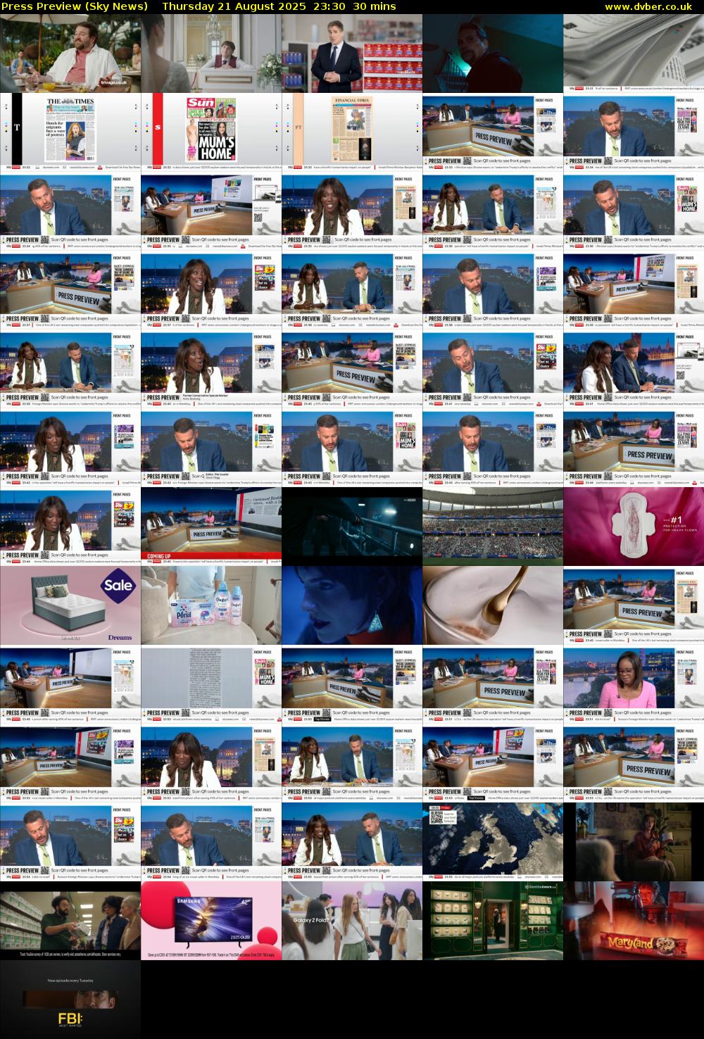 Press Preview (Sky News) Thursday 21 August 2025 23:30 - 00:00