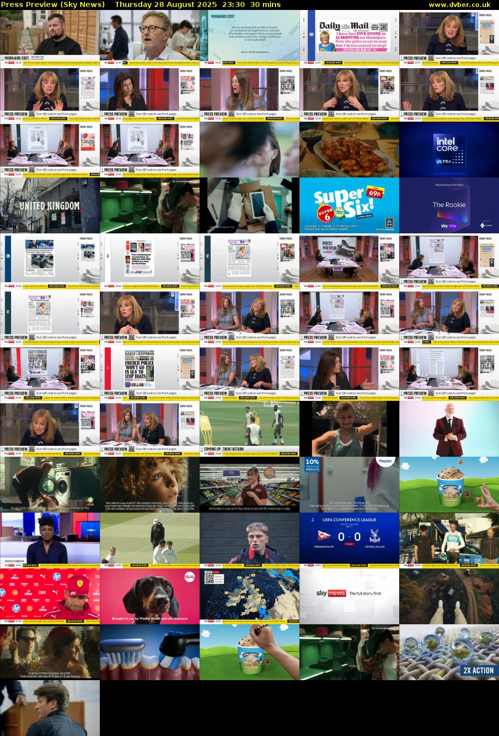 Press Preview (Sky News) Thursday 28 August 2025 23:30 - 00:00