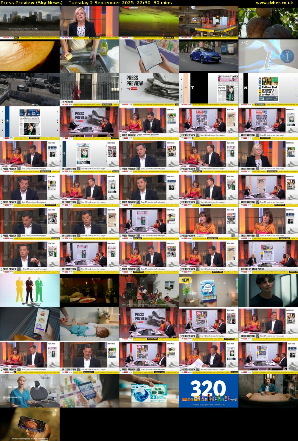 Press Preview (Sky News) Tuesday 2 September 2025 22:30 - 23:00