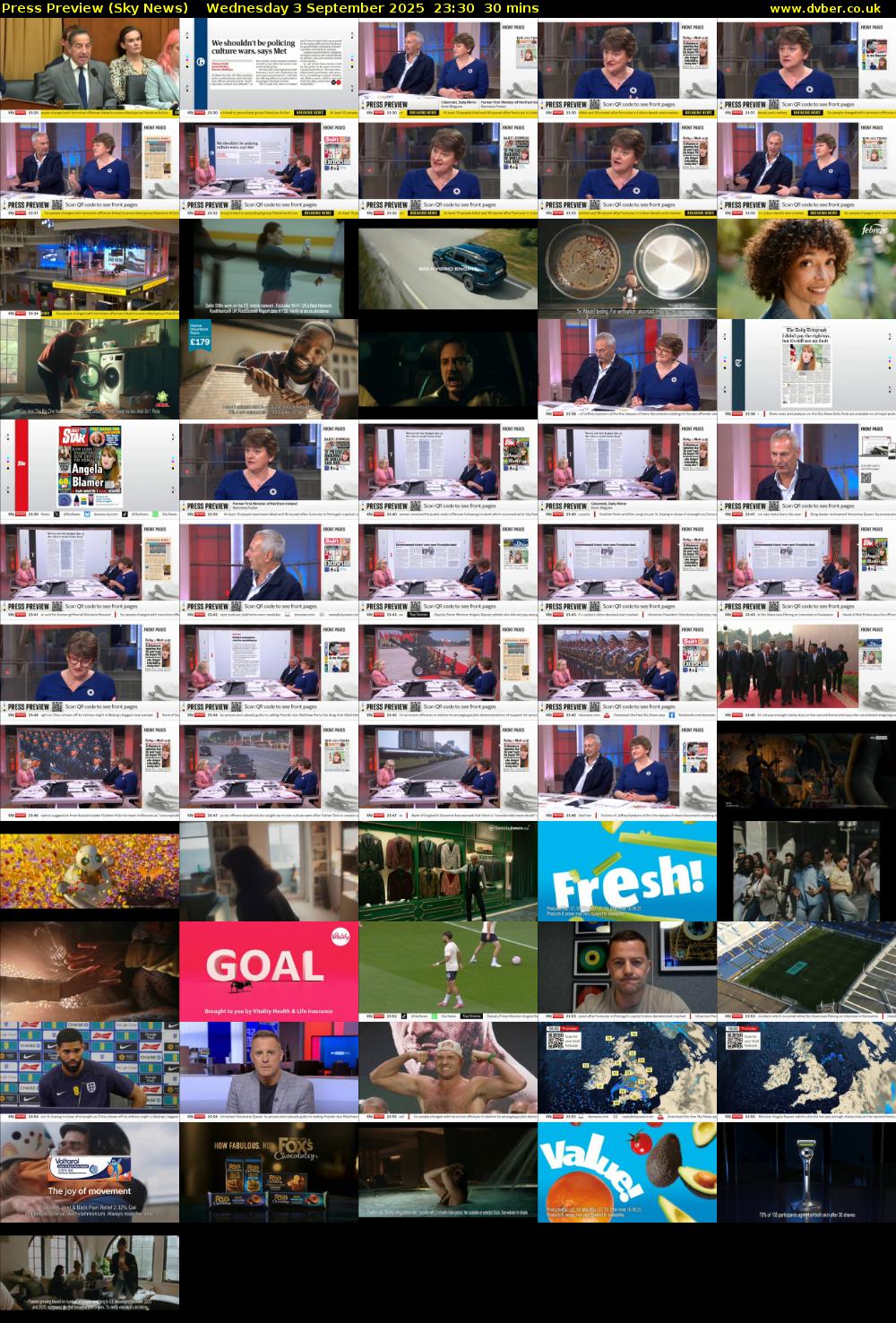 Press Preview (Sky News) Wednesday 3 September 2025 23:30 - 00:00