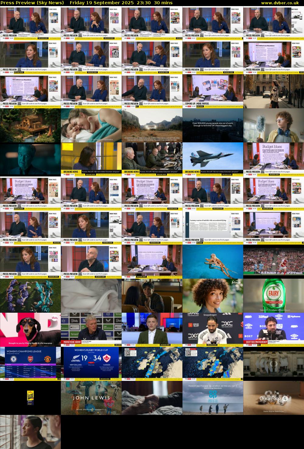 Press Preview (Sky News) Friday 19 September 2025 23:30 - 00:00