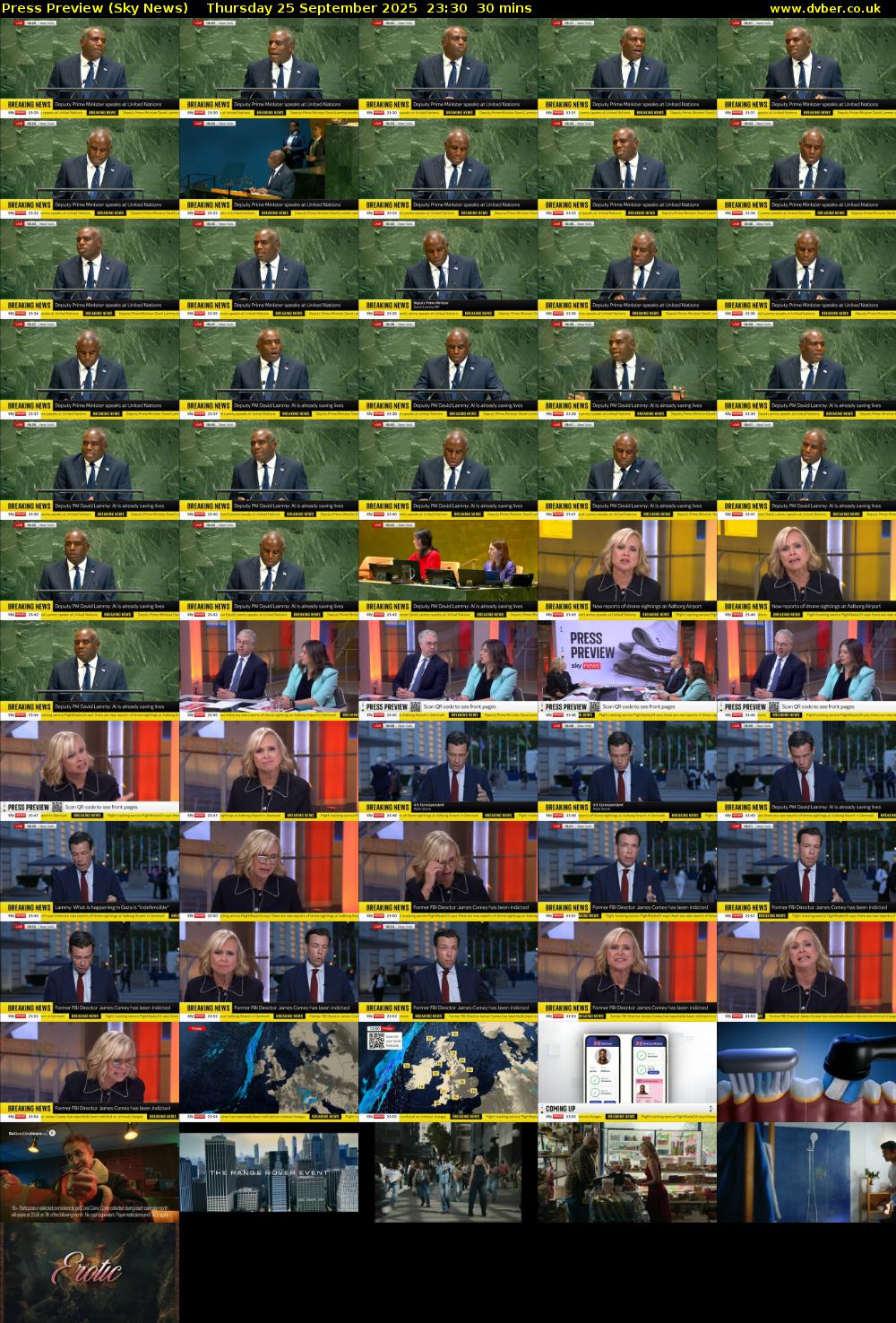 Press Preview (Sky News) Thursday 25 September 2025 23:30 - 00:00
