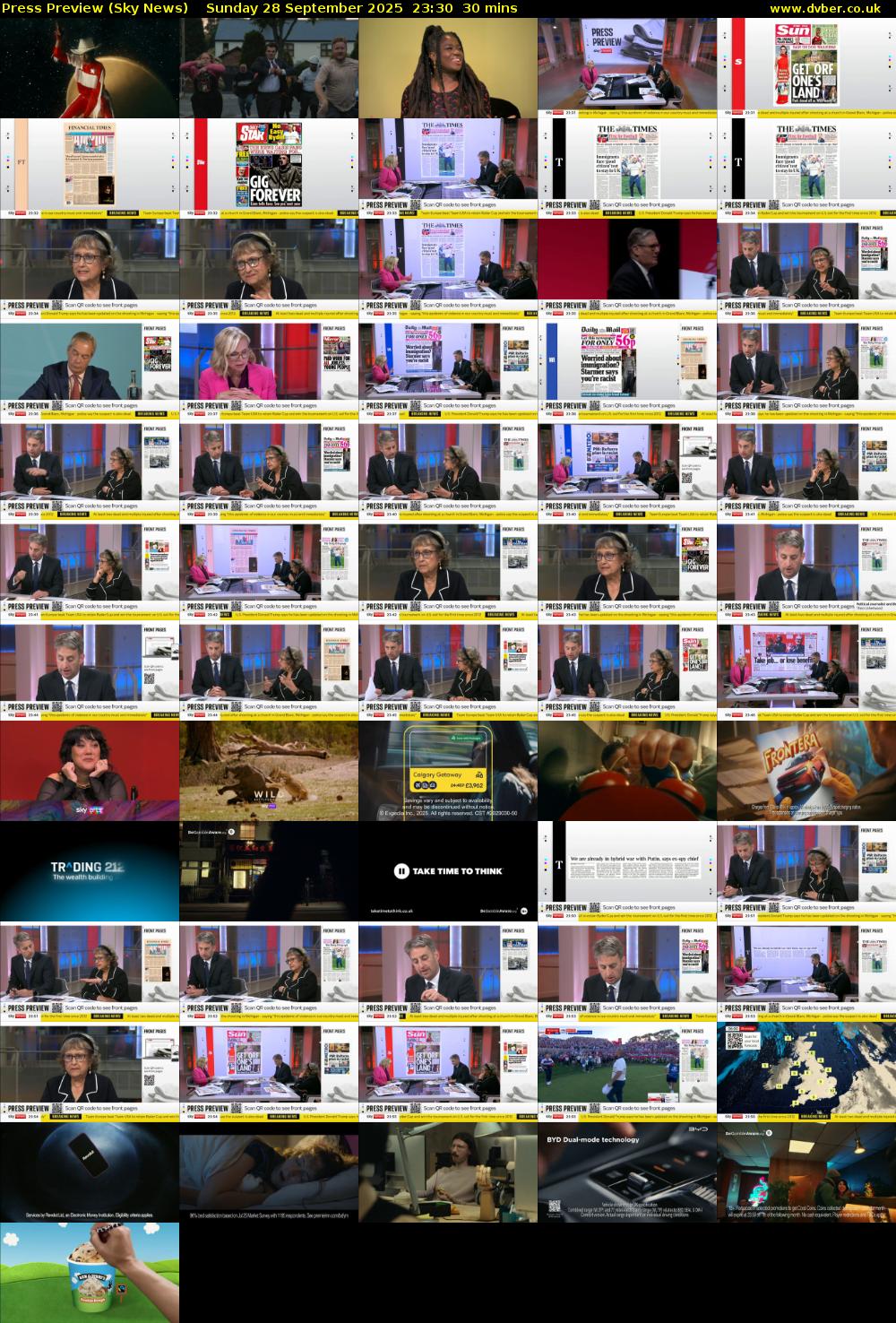 Press Preview (Sky News) Sunday 28 September 2025 23:30 - 00:00