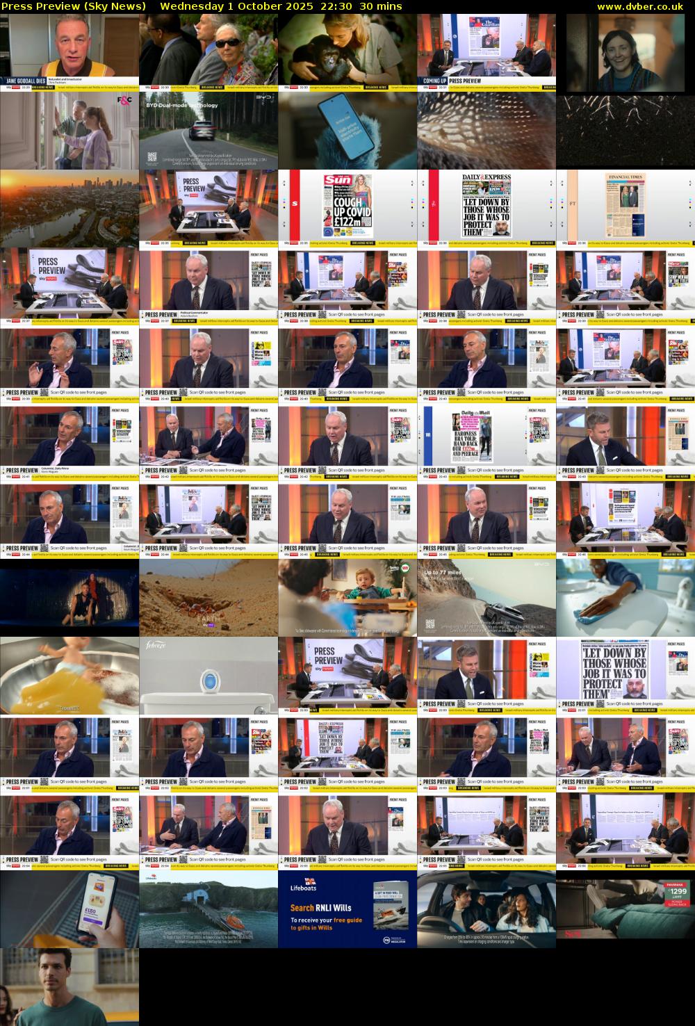 Press Preview (Sky News) Wednesday 1 October 2025 22:30 - 23:00
