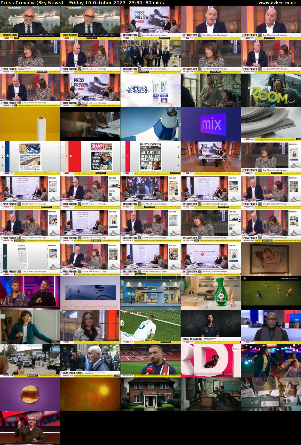 Press Preview (Sky News) Friday 10 October 2025 23:30 - 00:00
