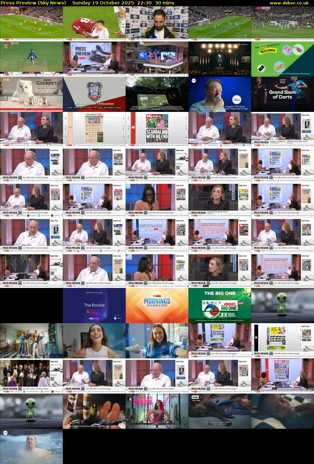 Press Preview (Sky News) Sunday 19 October 2025 22:30 - 23:00