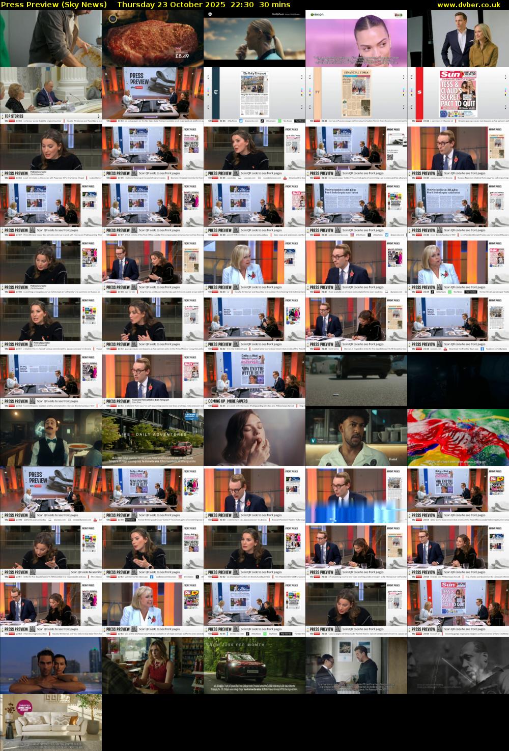 Press Preview (Sky News) Thursday 23 October 2025 22:30 - 23:00