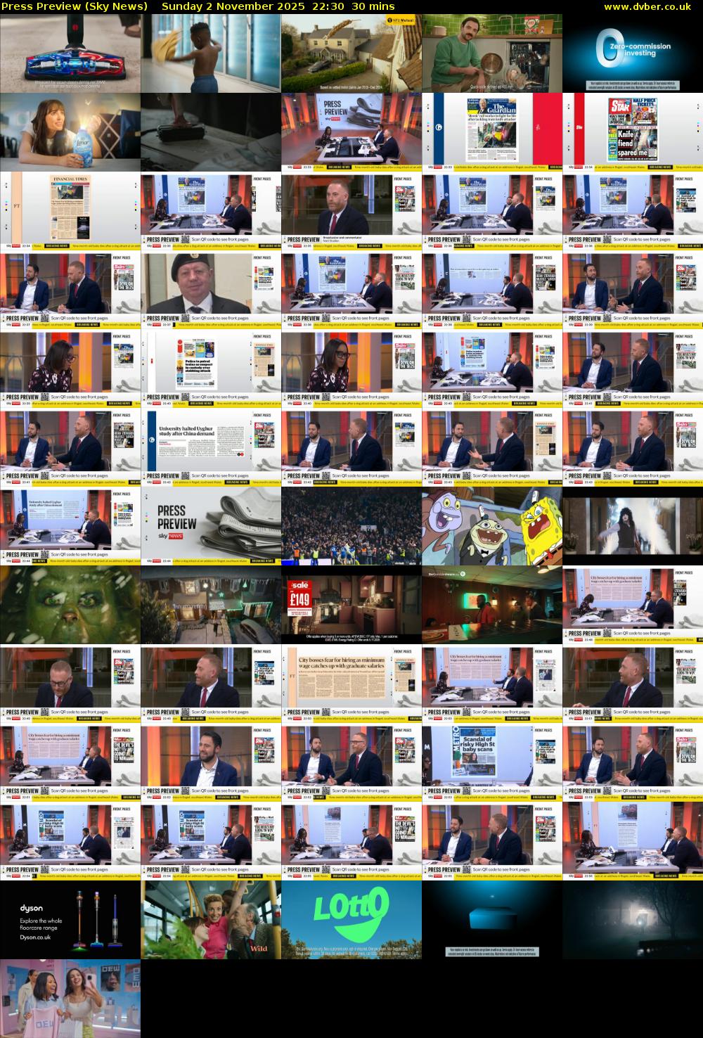 Press Preview (Sky News) Sunday 2 November 2025 22:30 - 23:00