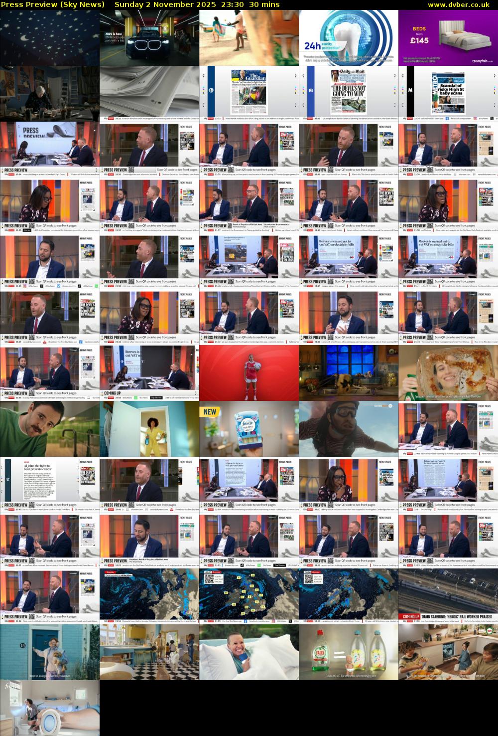 Press Preview (Sky News) Sunday 2 November 2025 23:30 - 00:00