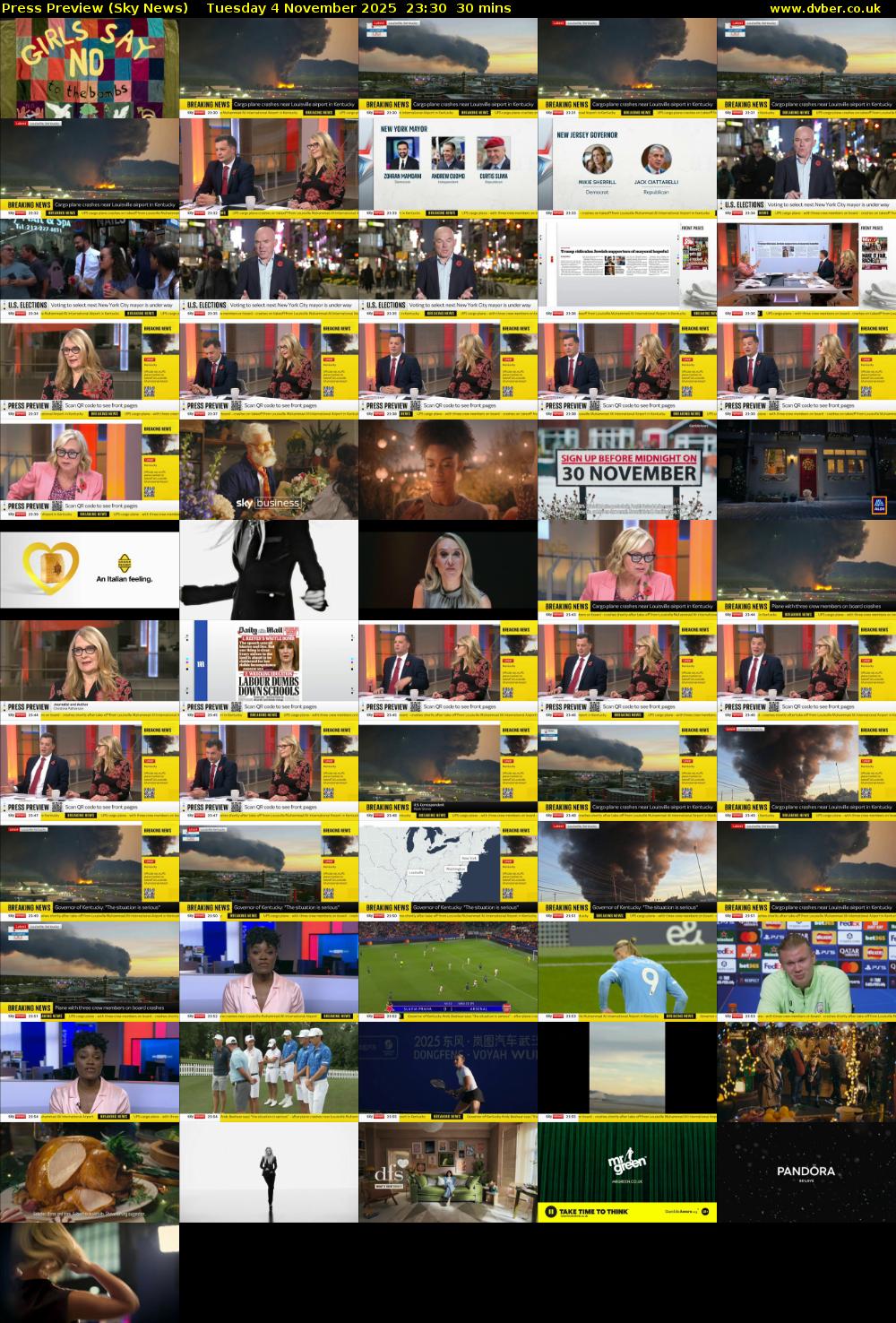 Press Preview (Sky News) Tuesday 4 November 2025 23:30 - 00:00