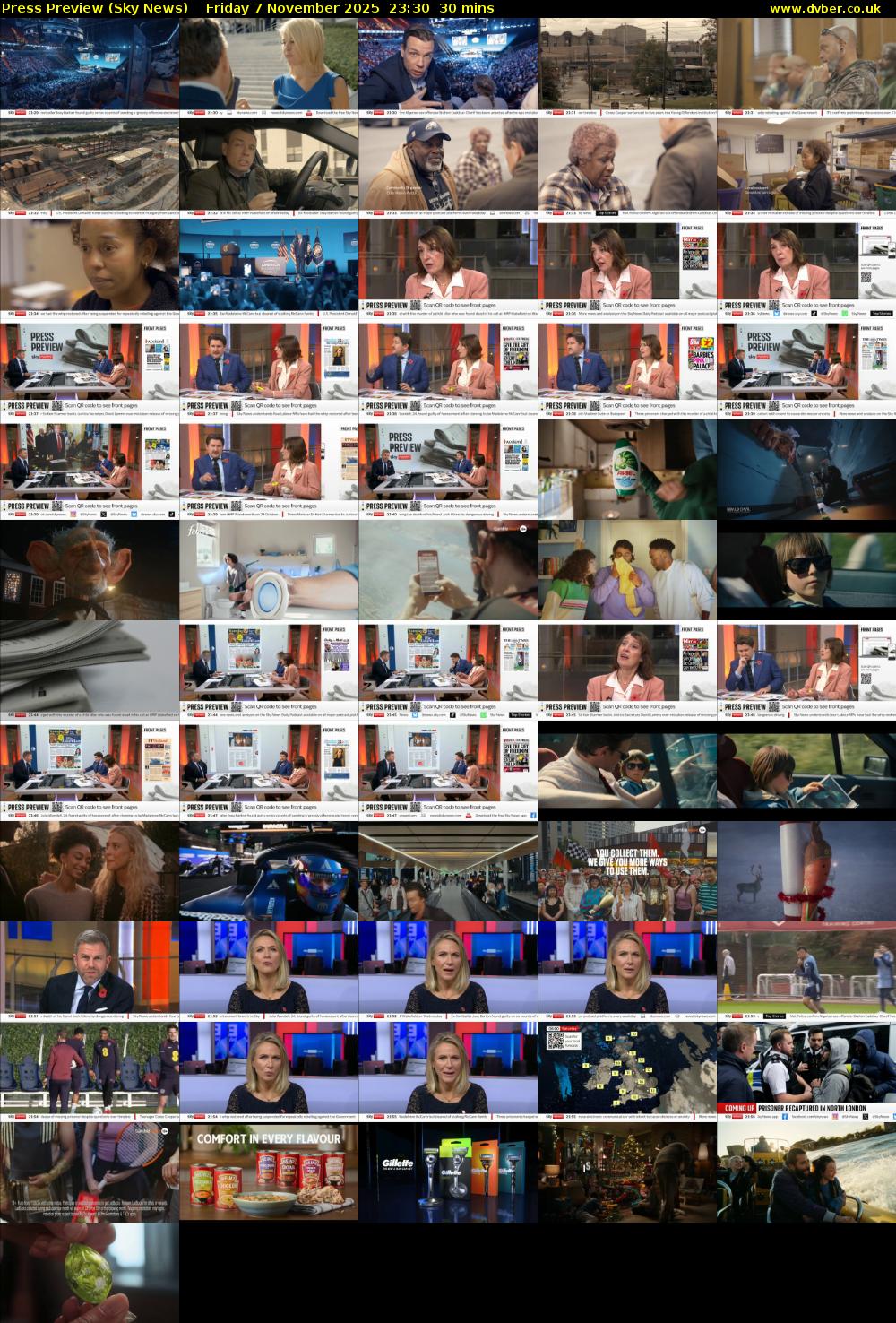 Press Preview (Sky News) Friday 7 November 2025 23:30 - 00:00