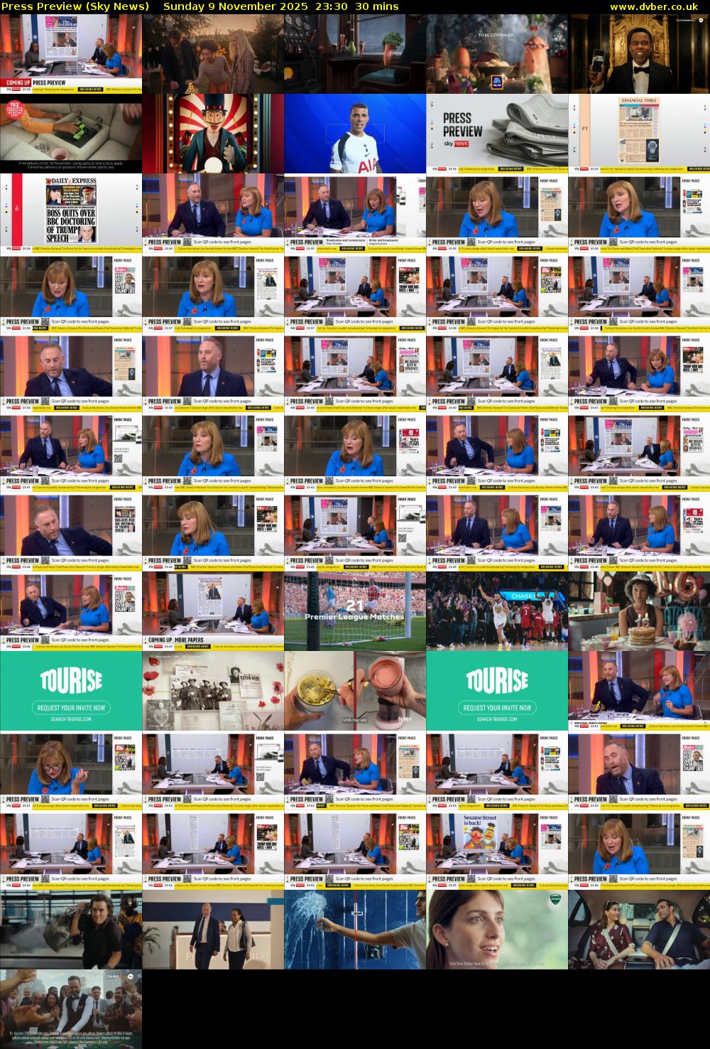 Press Preview (Sky News) Sunday 9 November 2025 23:30 - 00:00