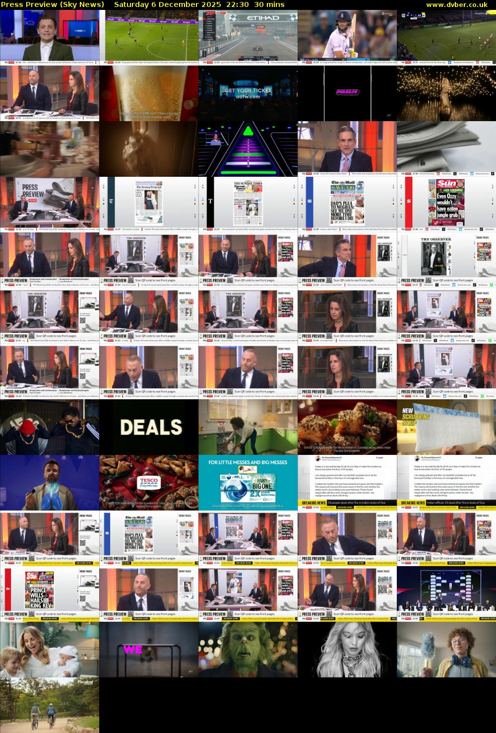 Press Preview (Sky News) Saturday 6 December 2025 22:30 - 23:00
