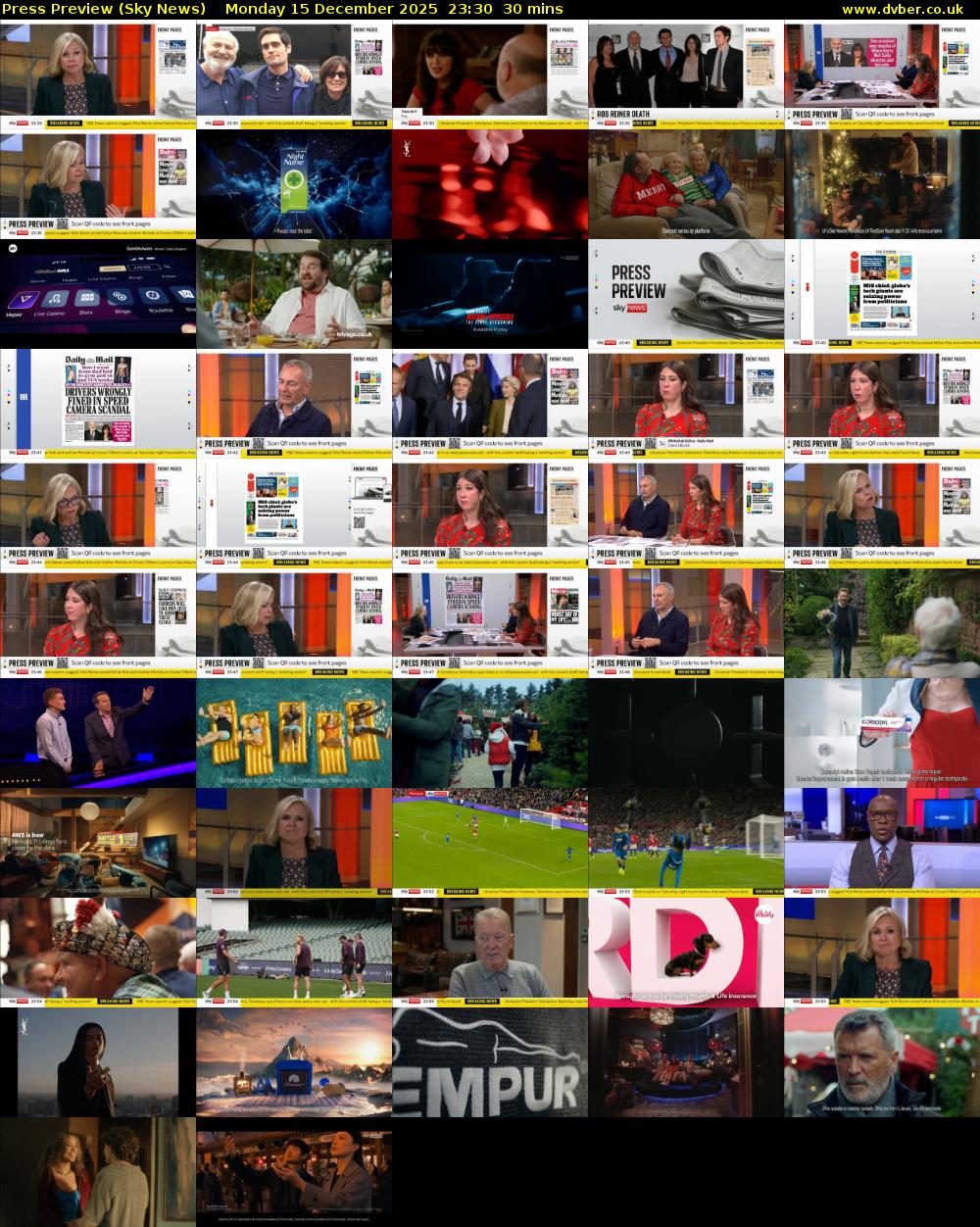 Press Preview (Sky News) Monday 15 December 2025 23:30 - 00:00