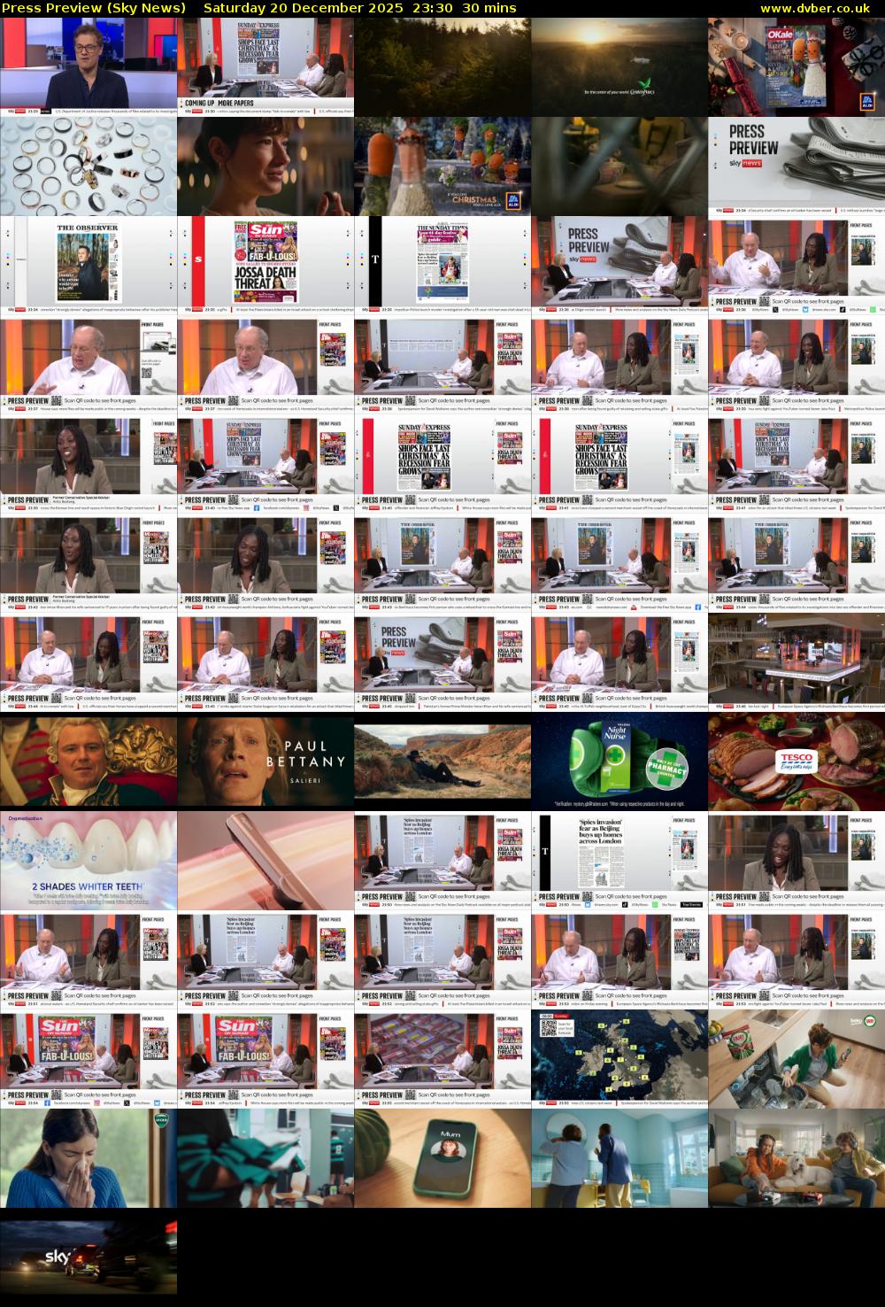 Press Preview (Sky News) Saturday 20 December 2025 23:30 - 00:00
