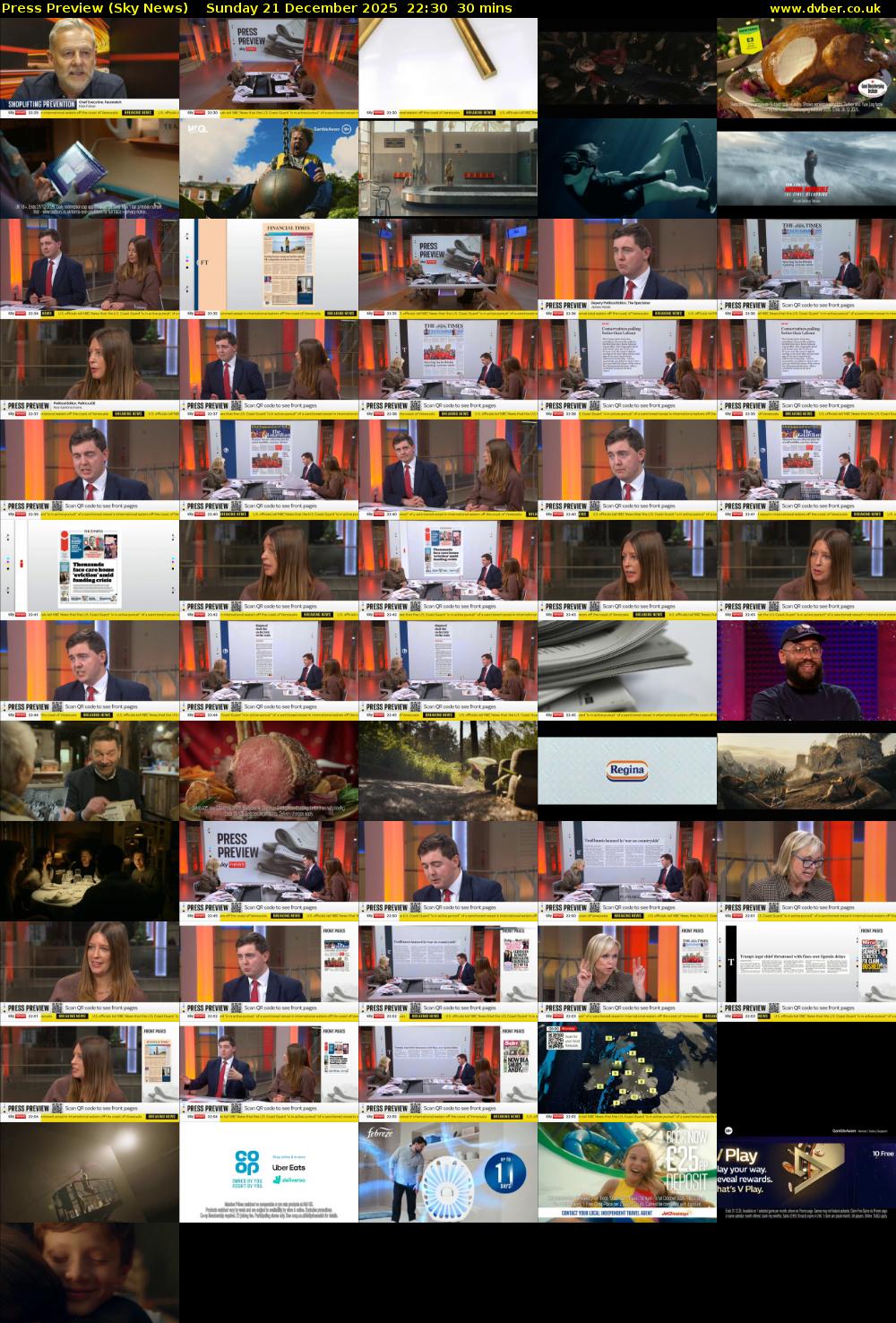 Press Preview (Sky News) Sunday 21 December 2025 22:30 - 23:00