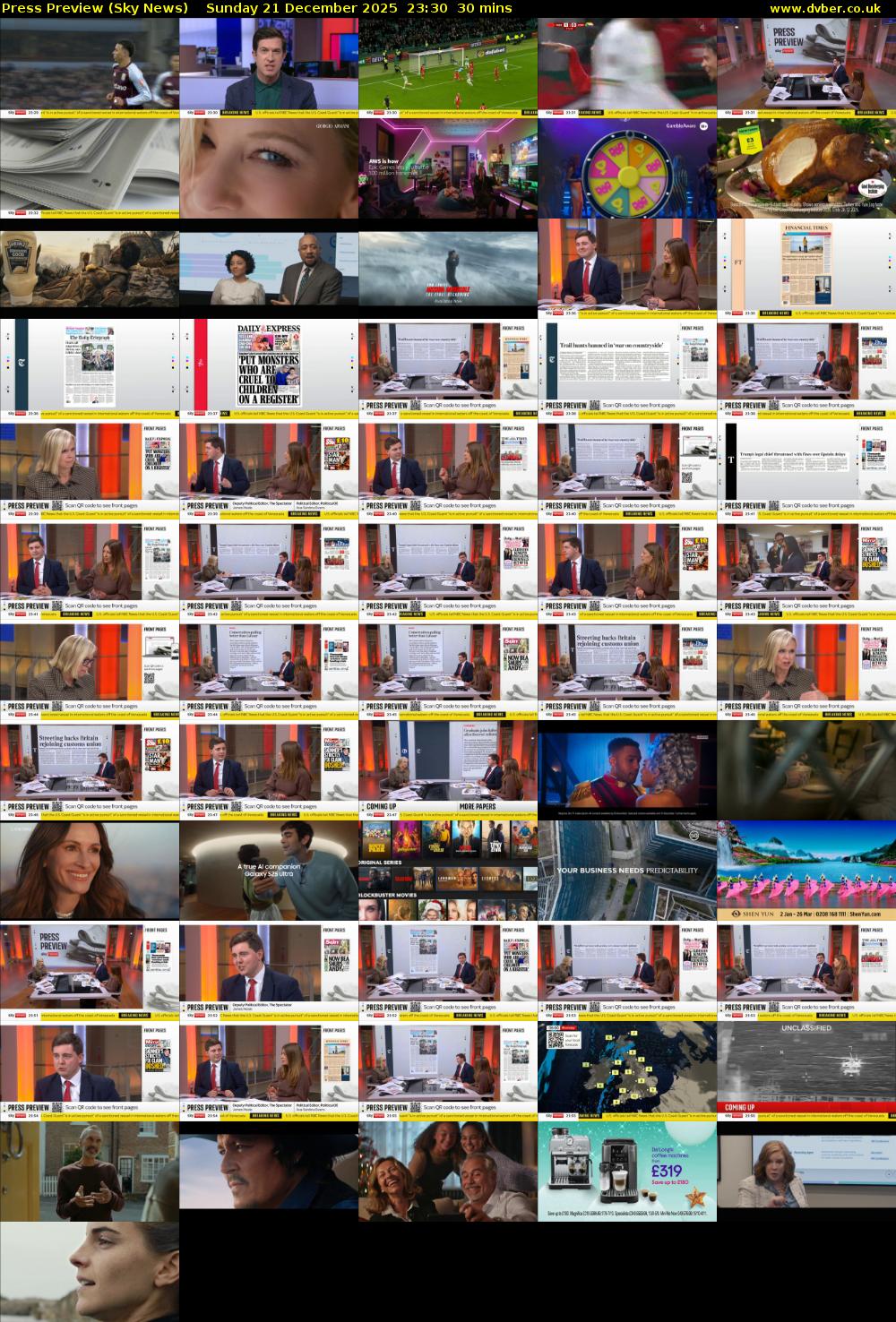 Press Preview (Sky News) Sunday 21 December 2025 23:30 - 00:00