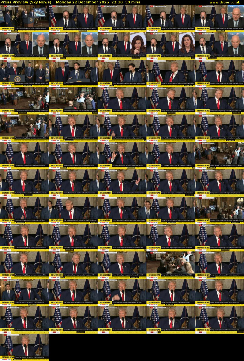 Press Preview (Sky News) Monday 22 December 2025 22:30 - 23:00