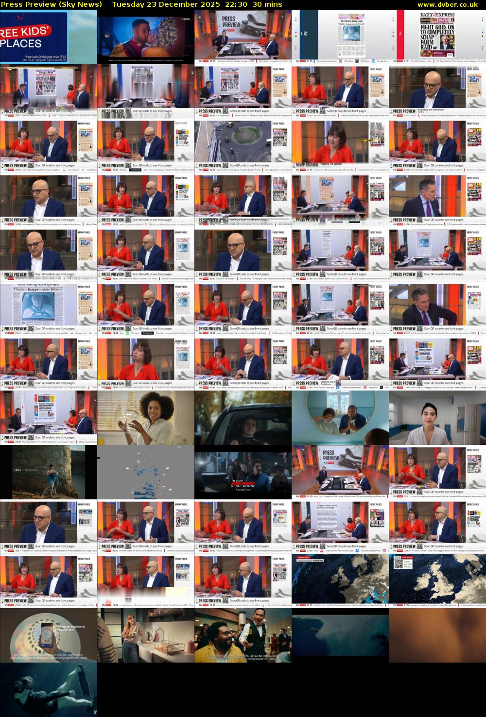 Press Preview (Sky News) Tuesday 23 December 2025 22:30 - 23:00