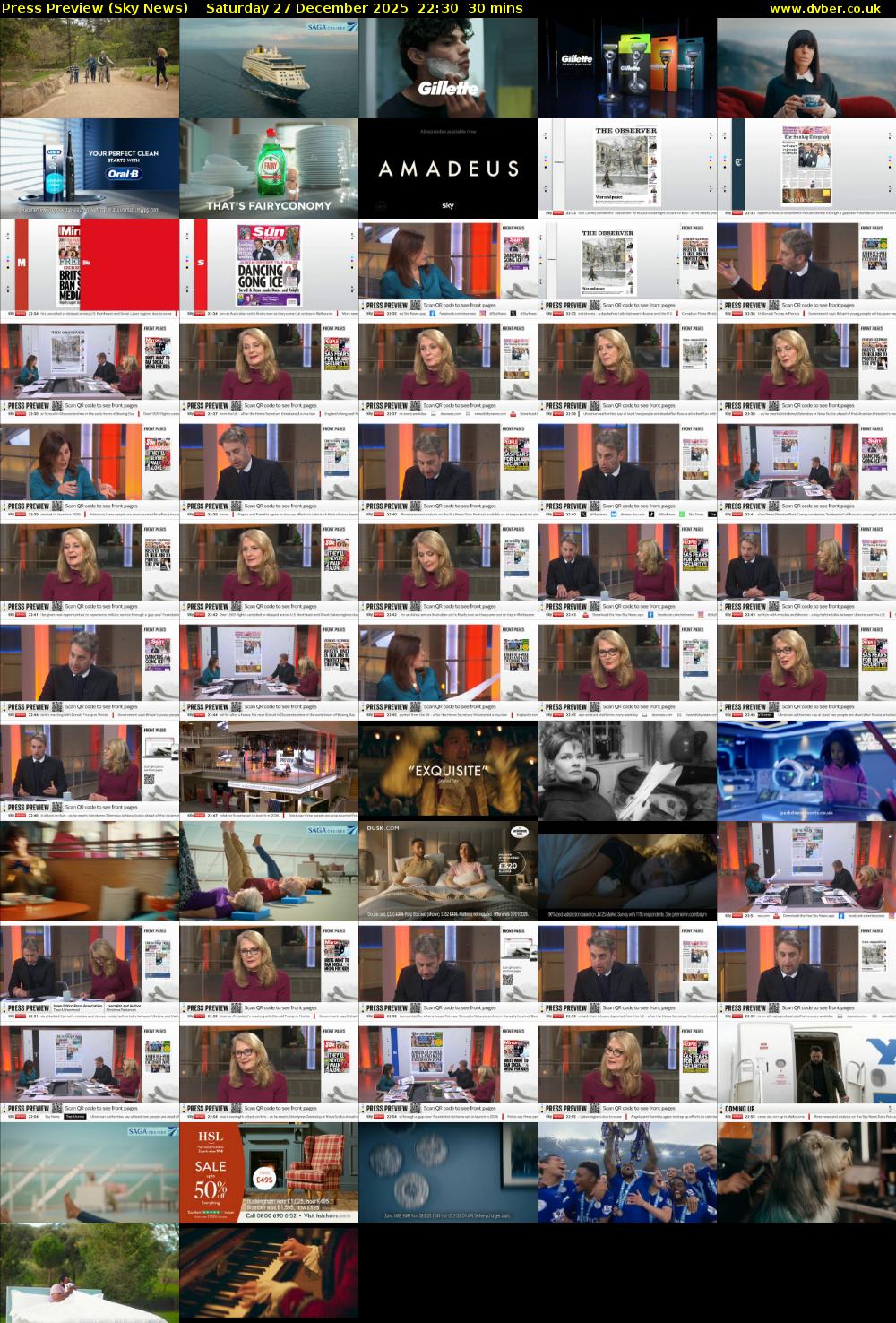 Press Preview (Sky News) Saturday 27 December 2025 22:30 - 23:00