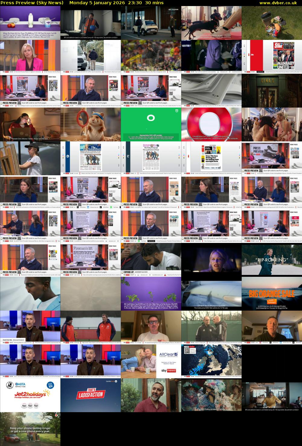 Press Preview (Sky News) Monday 5 January 2026 23:30 - 00:00