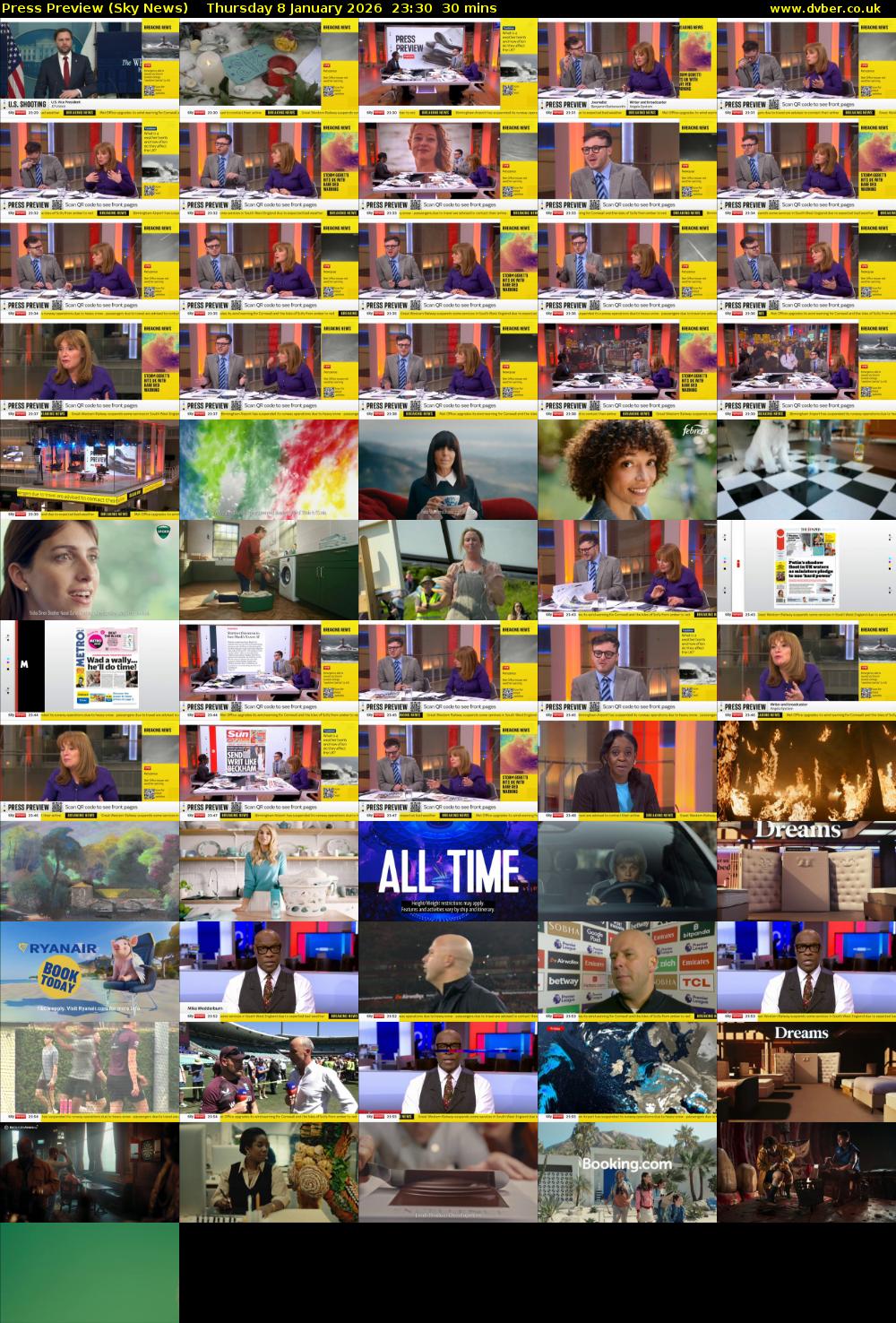 Press Preview (Sky News) Thursday 8 January 2026 23:30 - 00:00