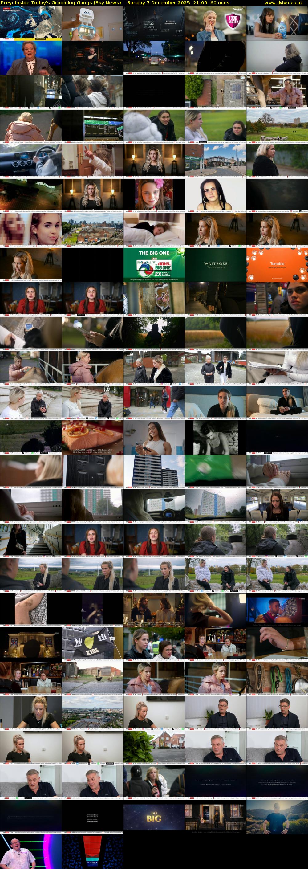 Prey: Inside Today's Grooming Gangs (Sky News) Sunday 7 December 2025 21:00 - 22:00