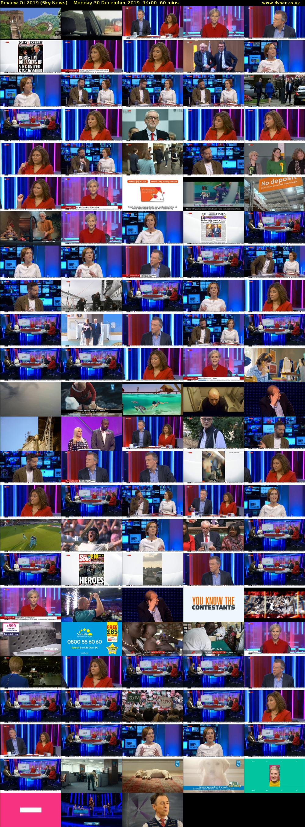Review Of 2019 (Sky News) Monday 30 December 2019 14:00 - 15:00