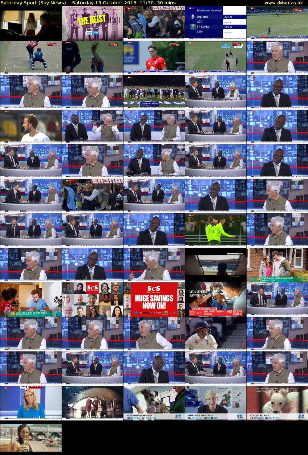 Saturday Sport (Sky News) Saturday 13 October 2018 11:30 - 12:00
