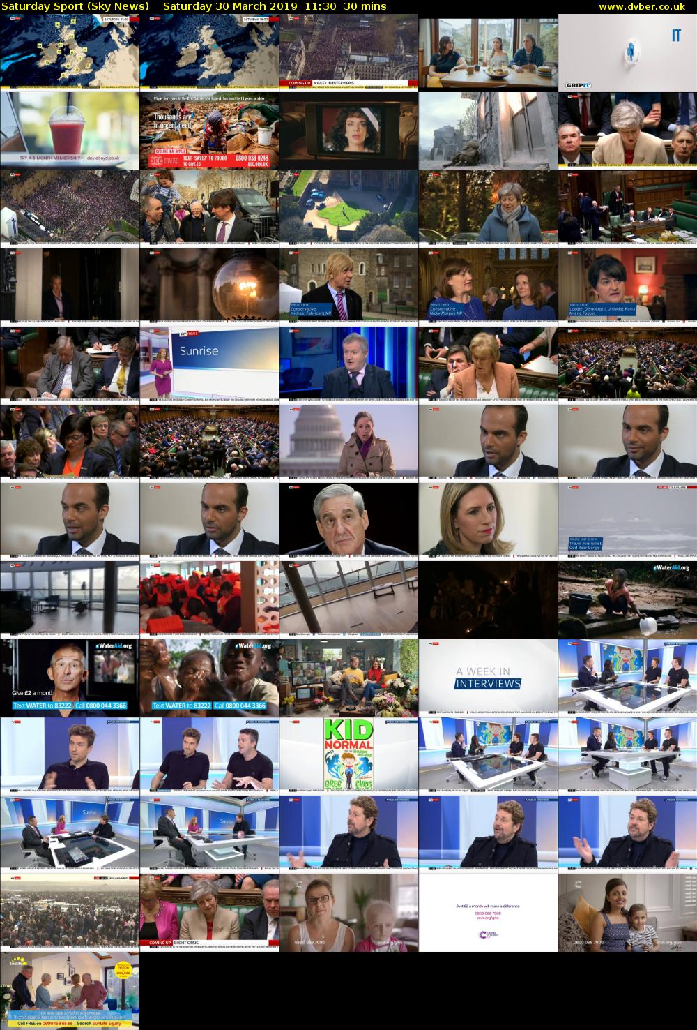 Saturday Sport (Sky News) Saturday 30 March 2019 11:30 - 12:00