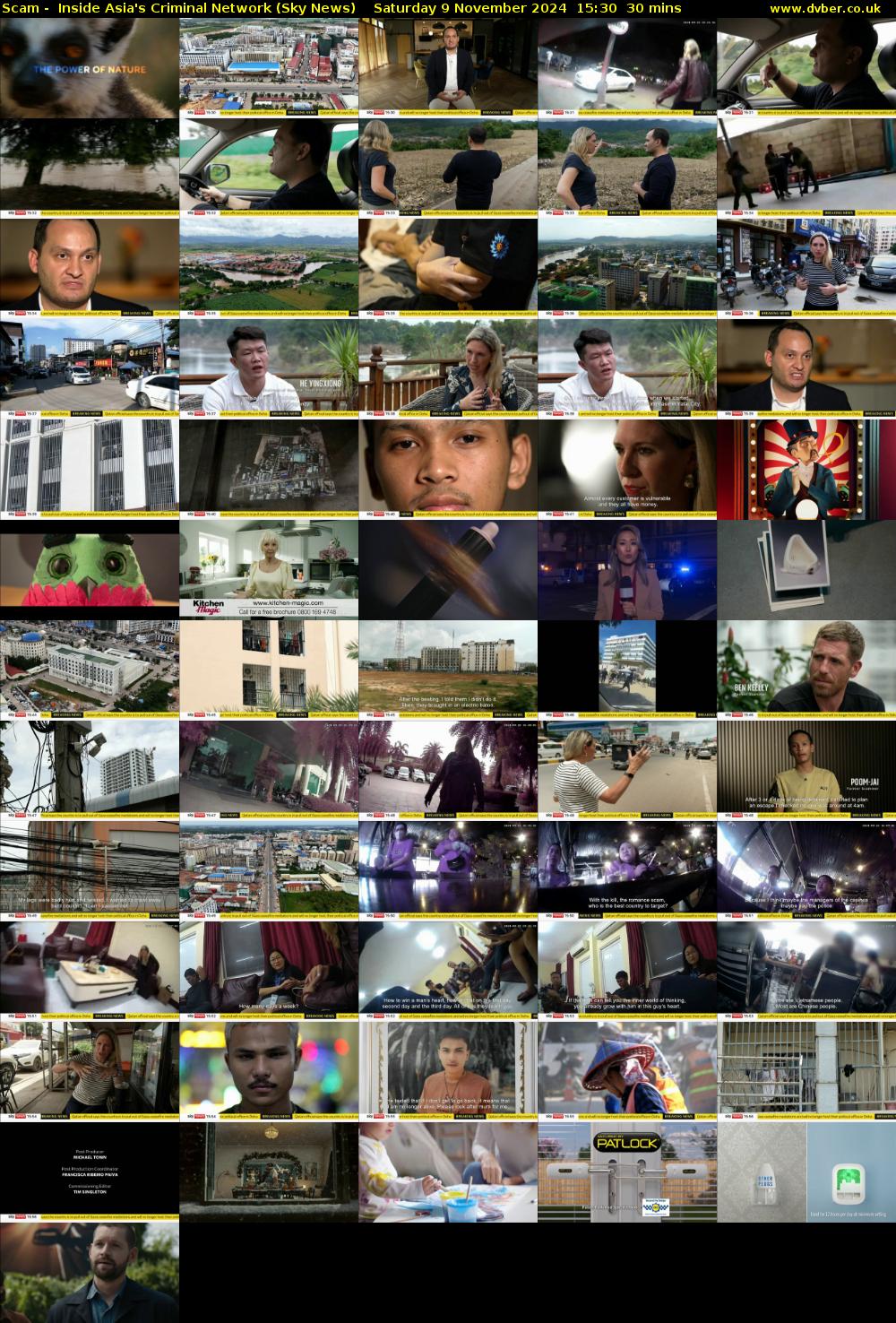 Scam -  Inside Asia's Criminal Network (Sky News) Saturday 9 November 2024 15:30 - 16:00