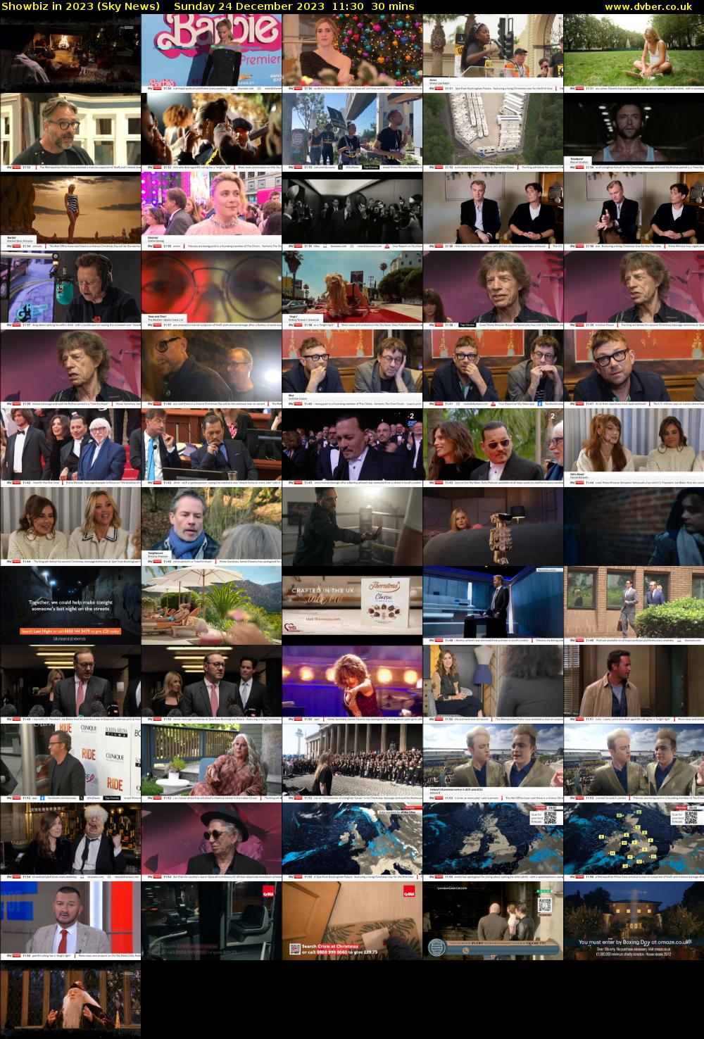 Showbiz in 2023 (Sky News) Sunday 24 December 2023 11:30 - 12:00