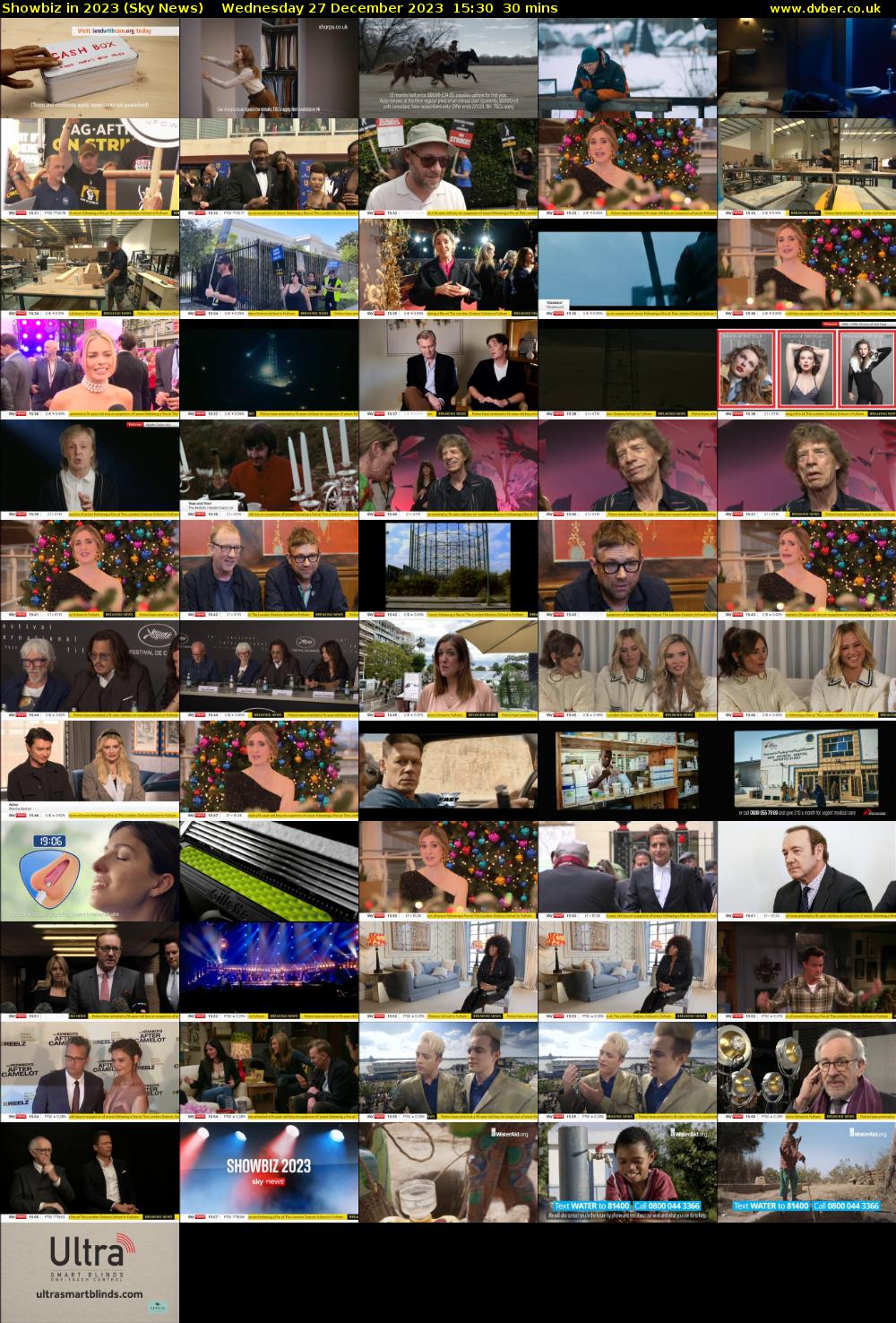 Showbiz in 2023 (Sky News) Wednesday 27 December 2023 15:30 - 16:00