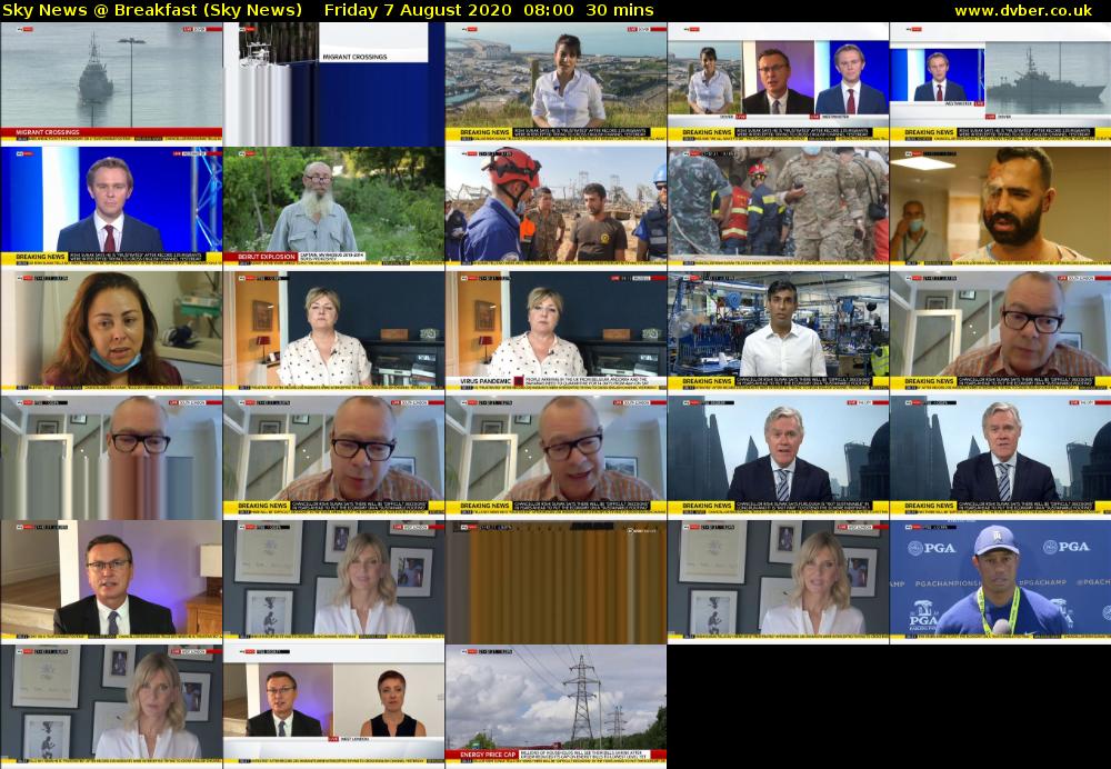 Sky News @ Breakfast (Sky News) Friday 7 August 2020 08:00 - 08:30