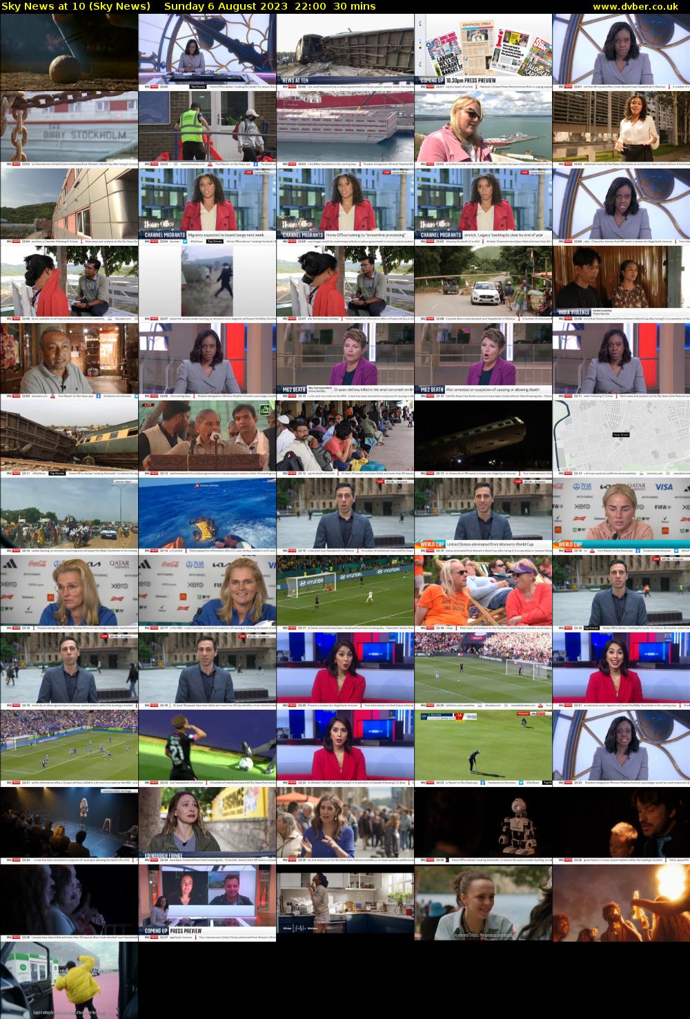 Sky News At 10 (Sky News) Sunday 6 August 2023 22:00 - 22:30