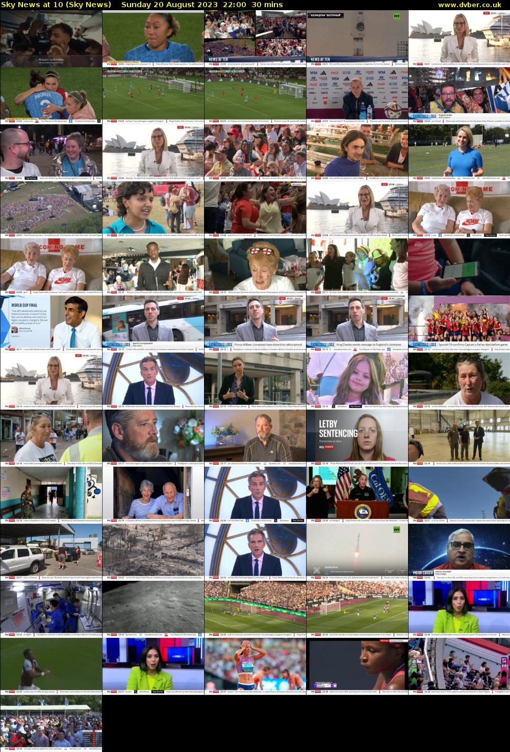 Sky News At 10 (Sky News) Sunday 20 August 2023 22:00 - 22:30