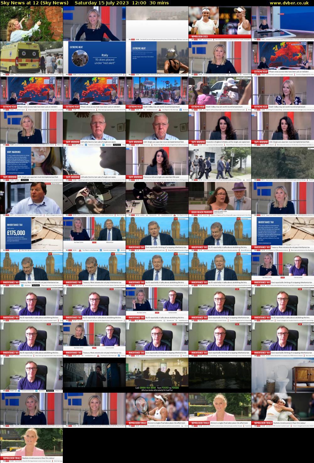 Sky News At 12 (Sky News) Saturday 15 July 2023 12:00 - 12:30