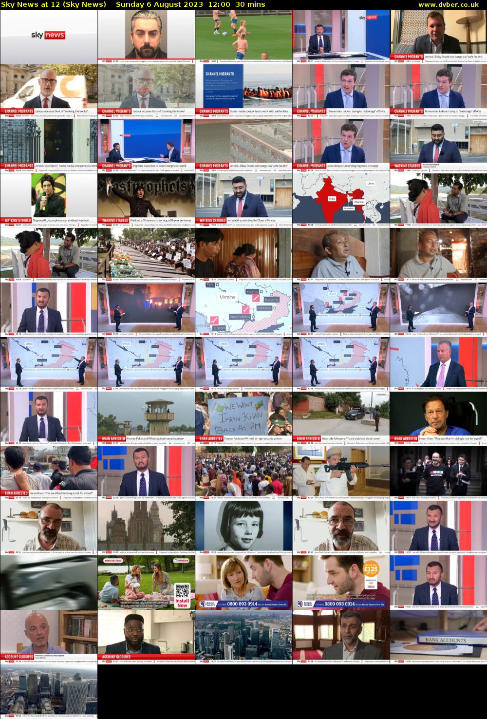 Sky News At 12 (Sky News) Sunday 6 August 2023 12:00 - 12:30