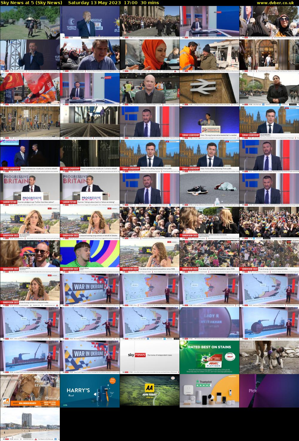 Sky News At 5 (Sky News) Saturday 13 May 2023 17:00 - 17:30