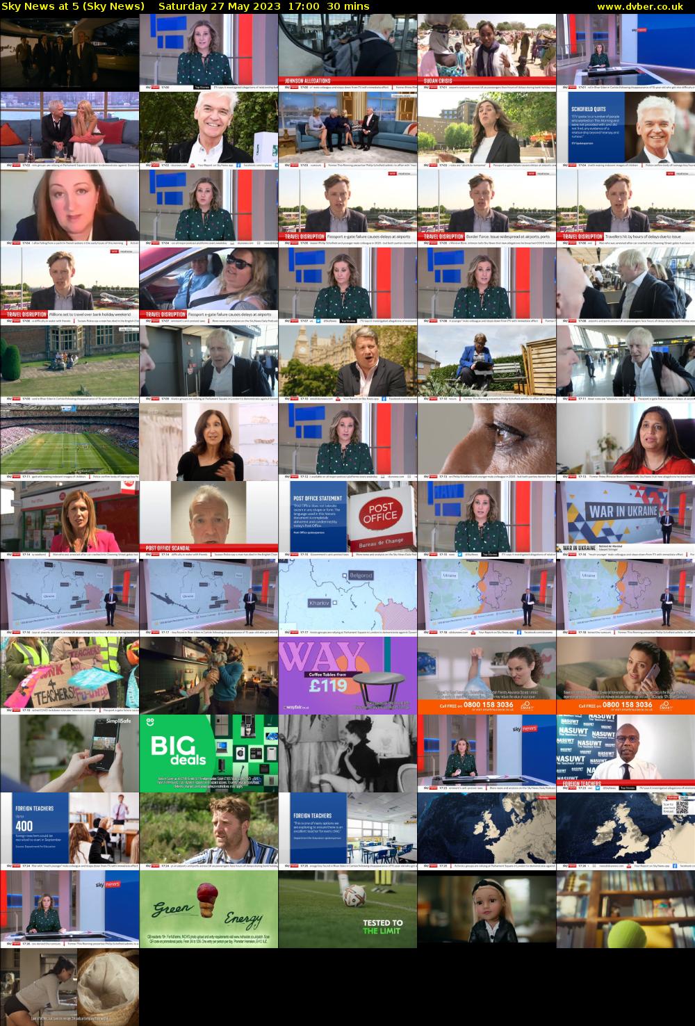 Sky News At 5 (Sky News) Saturday 27 May 2023 17:00 - 17:30
