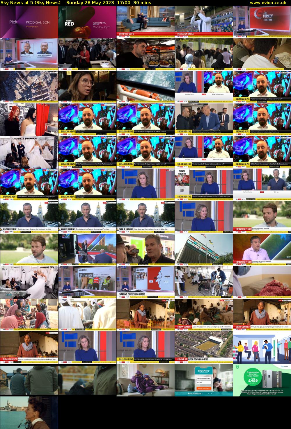 Sky News At 5 (Sky News) Sunday 28 May 2023 17:00 - 17:30